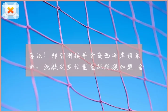 喜讯!郑智刚接手青岛西海岸俱乐部,就敲定多位重量级新援加盟_舍维奇_梅米_阿齐兹